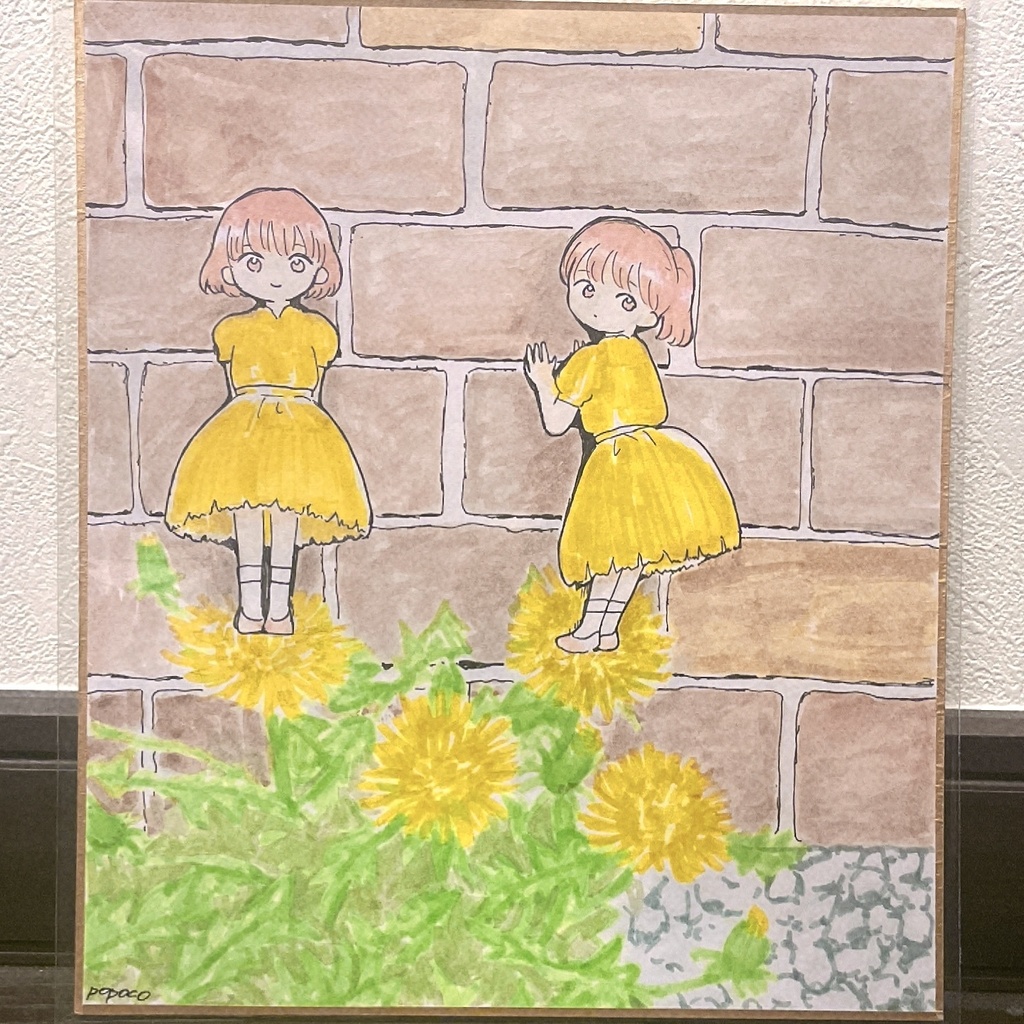 オリジナル手書き色紙【210x180mm】