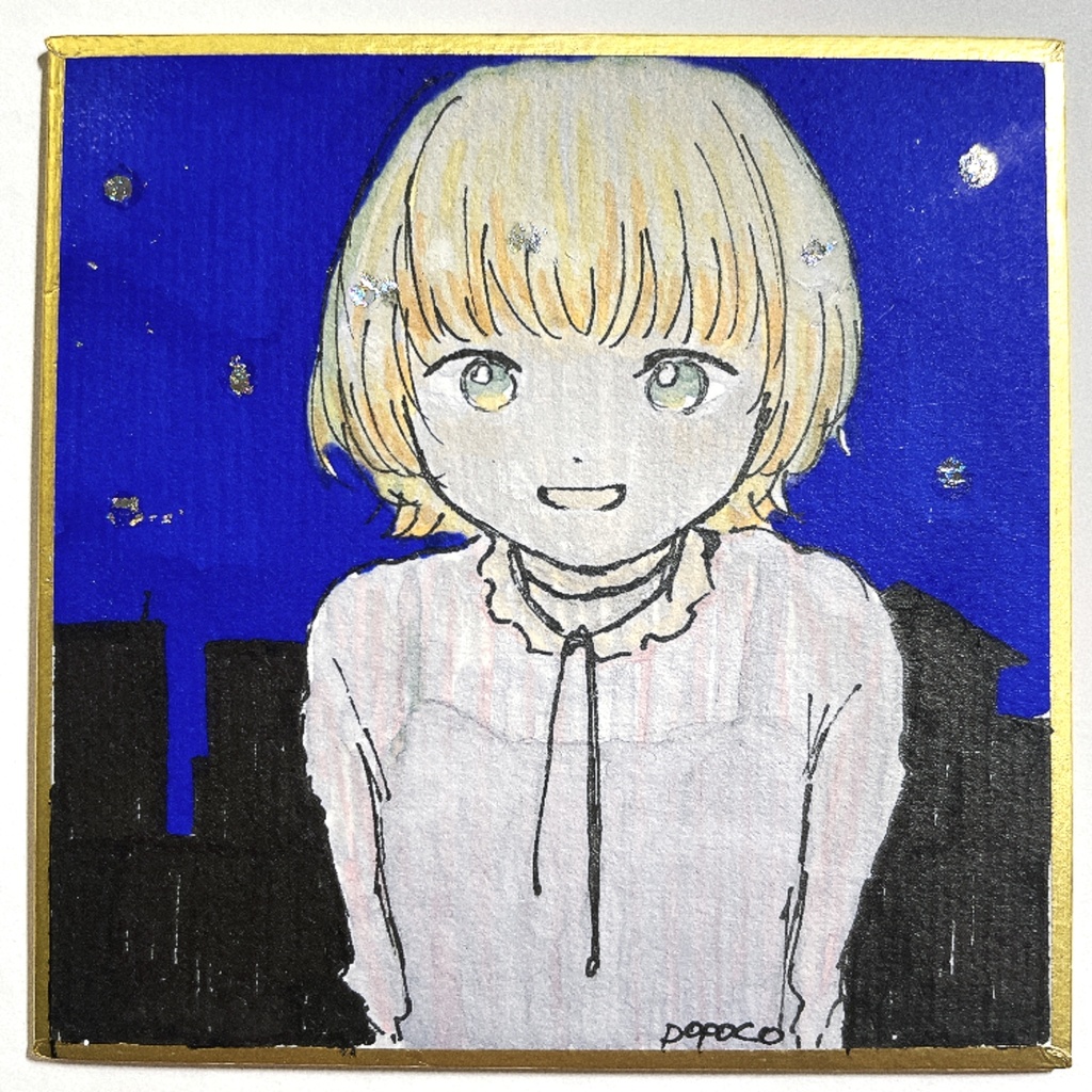 オリジナル豆色紙【75×76mm】