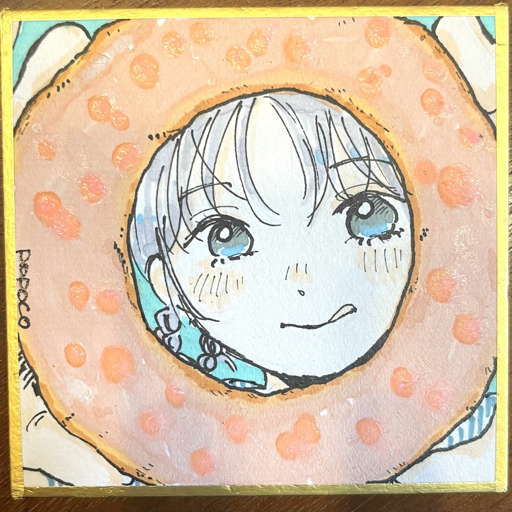 オリジナル豆色紙【75×76mm】