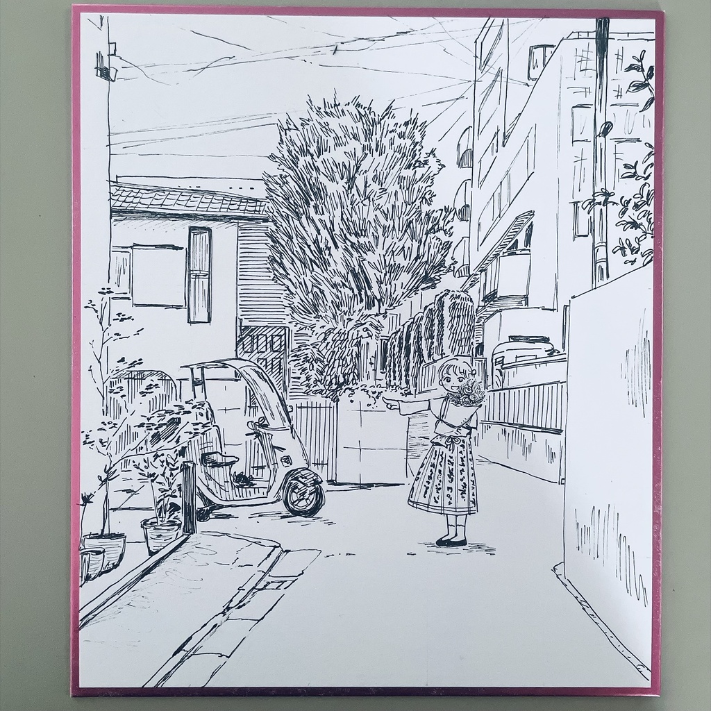 オリジナル手書き色紙【210x180mm】