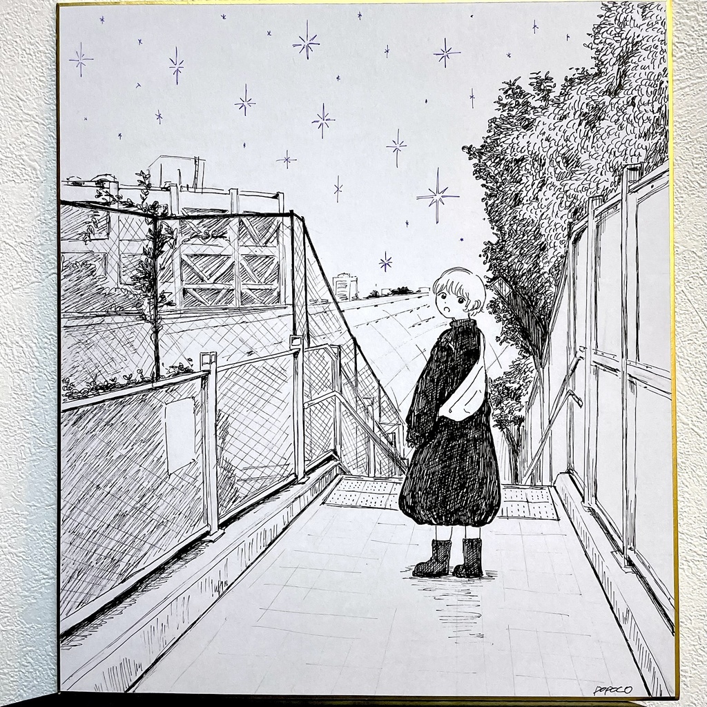オリジナル手書き色紙【272×242mm】