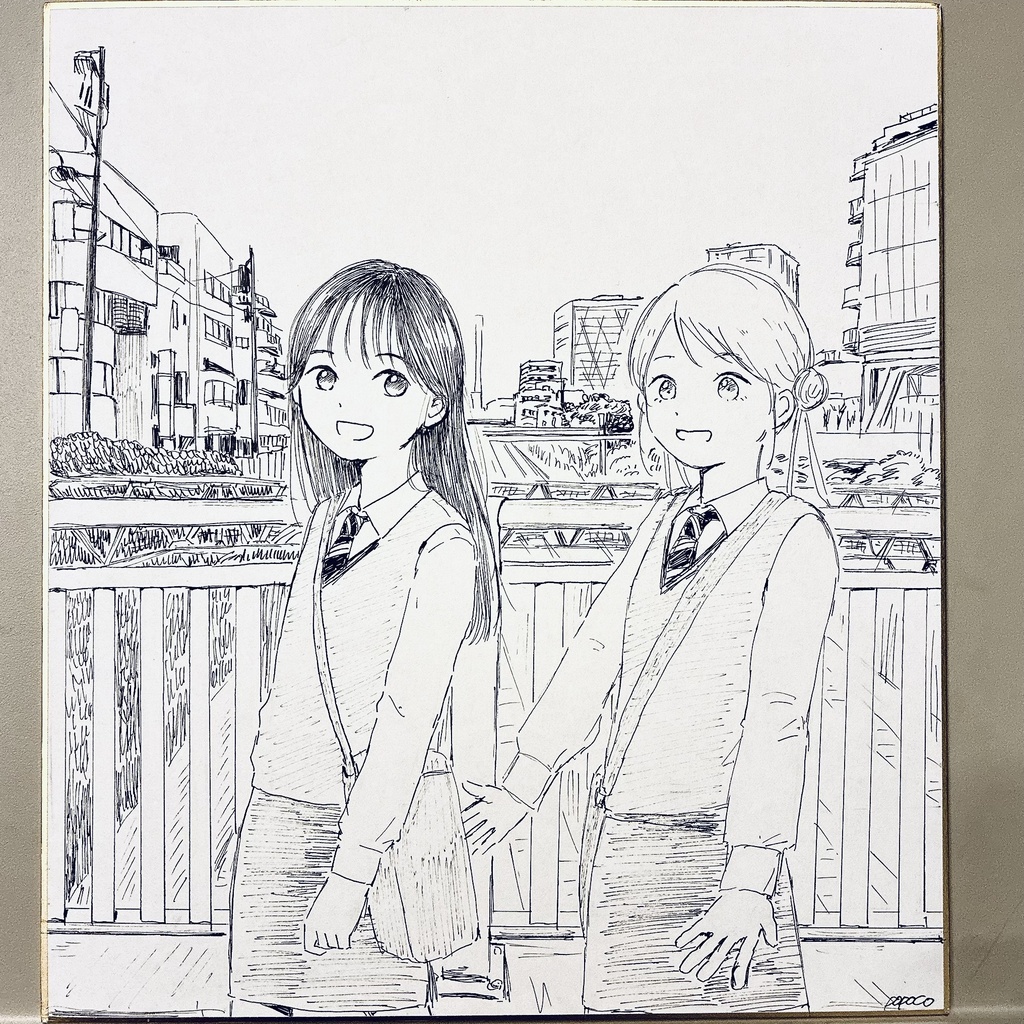 オリジナル手書き色紙【272×242mm】