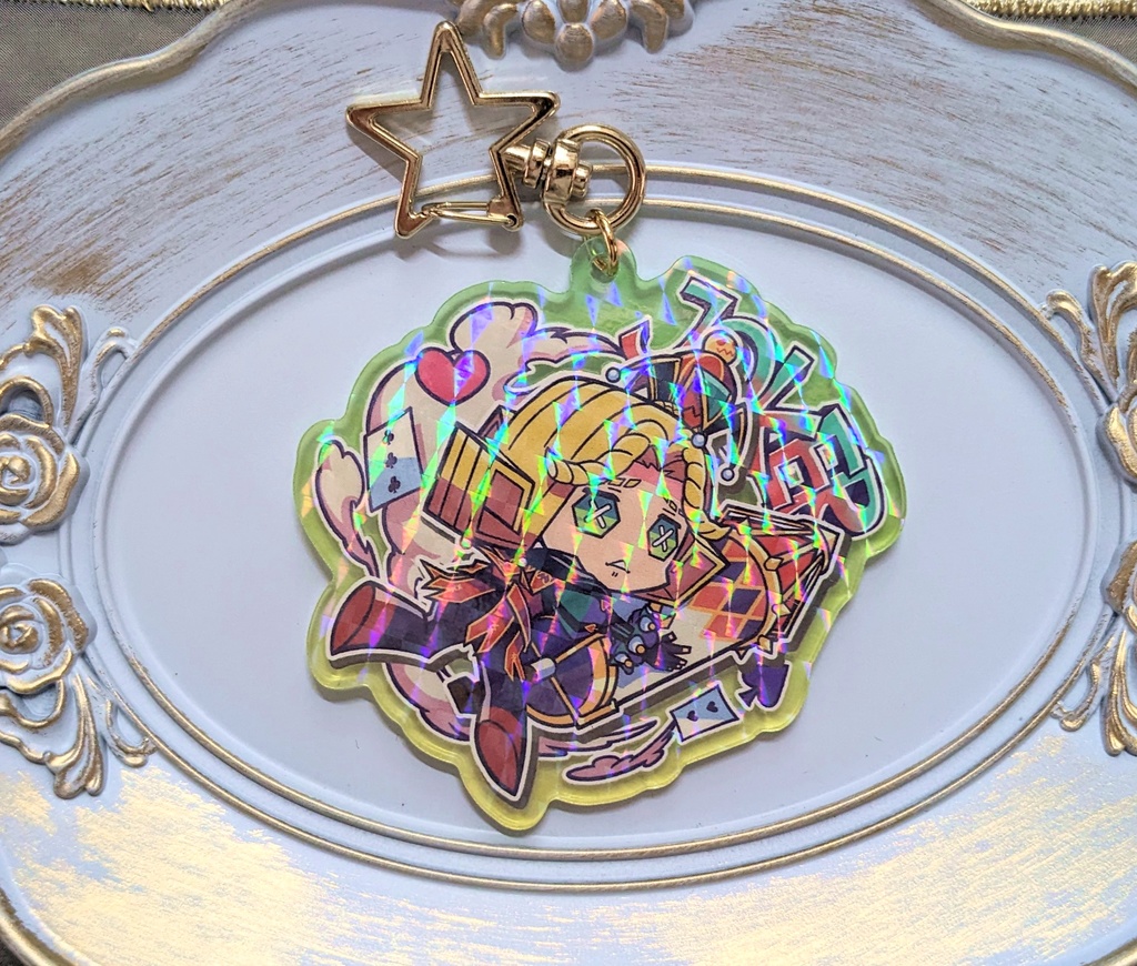 ホログラムアクリルチャーム【曲芸師/泣きピエロ/写真家】