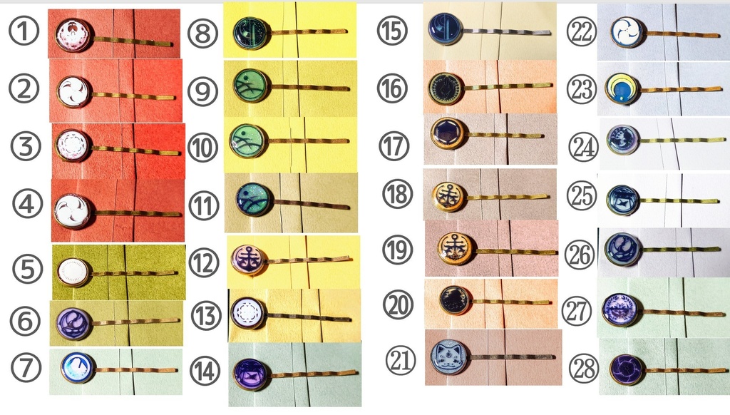 刀剣乱舞 家紋ヘアピン