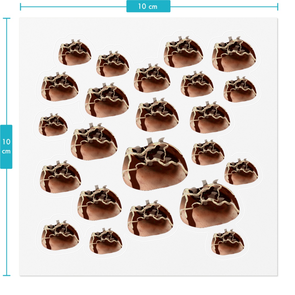 たこやきステッカー(フリーカット)