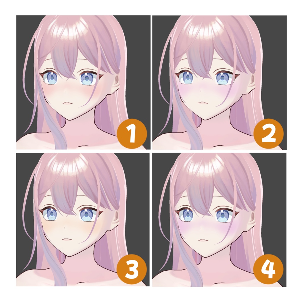 【VRoid対応】照れほっぺチークテクスチャ