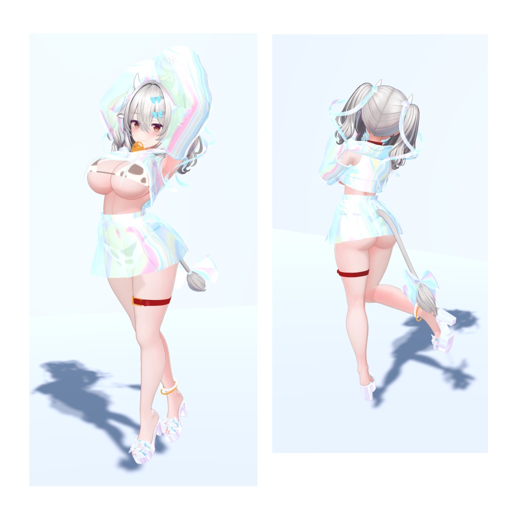 【VRChat】ビキニ&オーロラパーカー(Milltina)