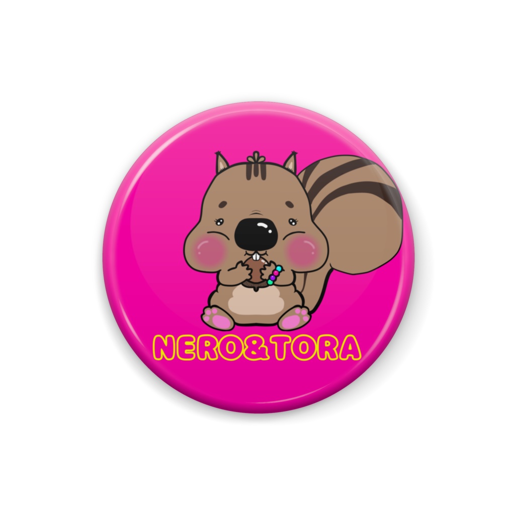 N&T 缶バッジC ピンク