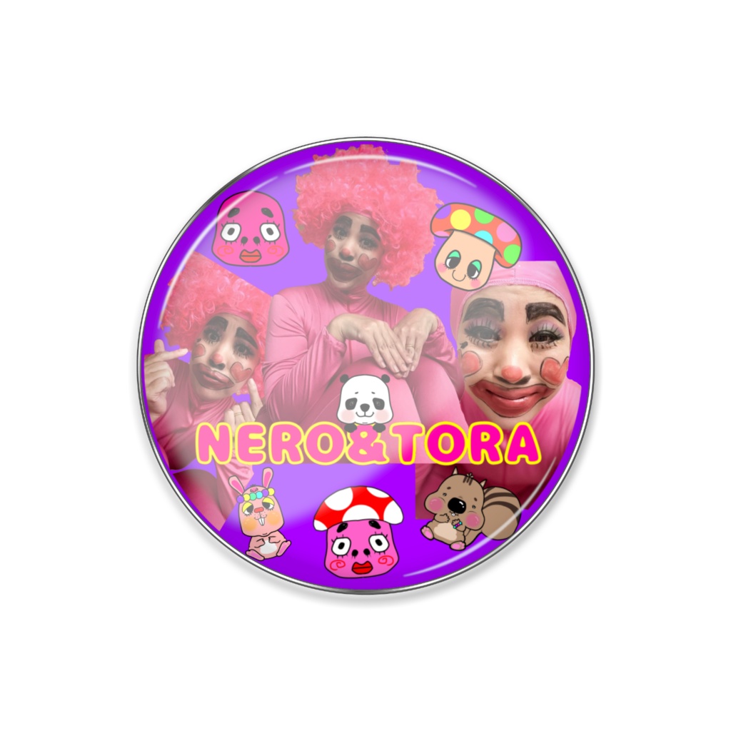 N&T ピンバッジA パープル