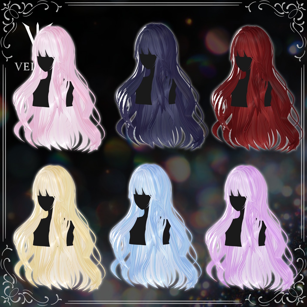 ♢Sable Veil Hair♢