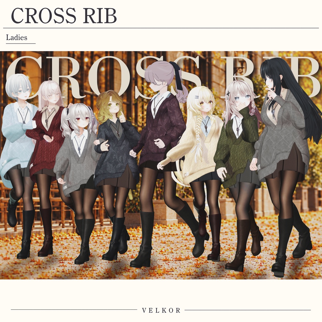 SALE♢CROSS RIB♢