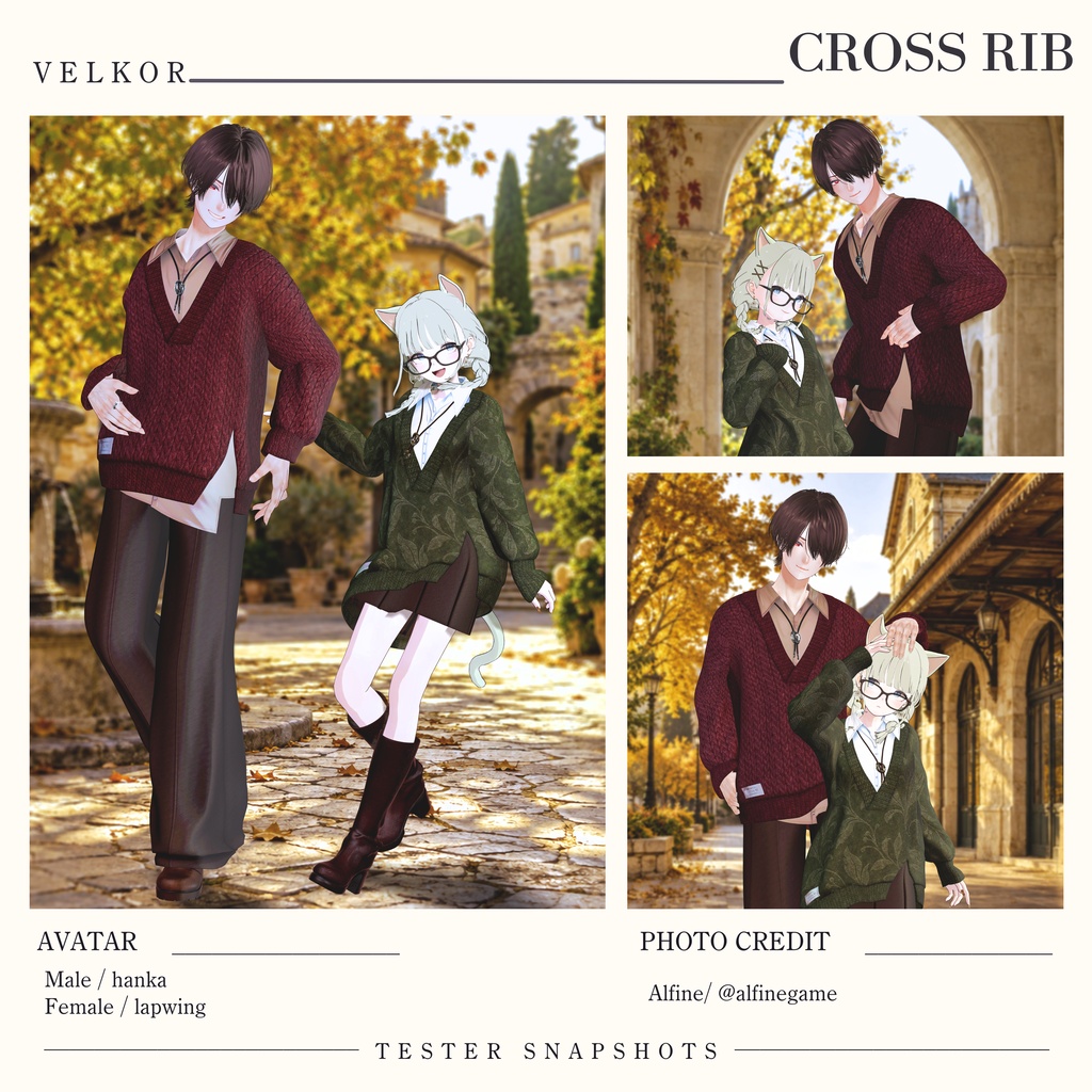 SALE♢CROSS RIB♢