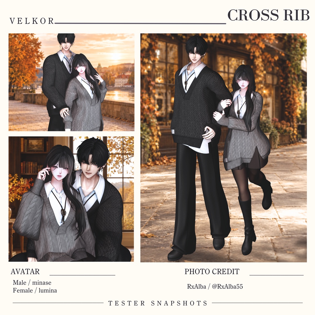 SALE♢CROSS RIB♢