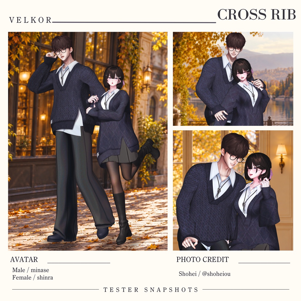 SALE♢CROSS RIB♢