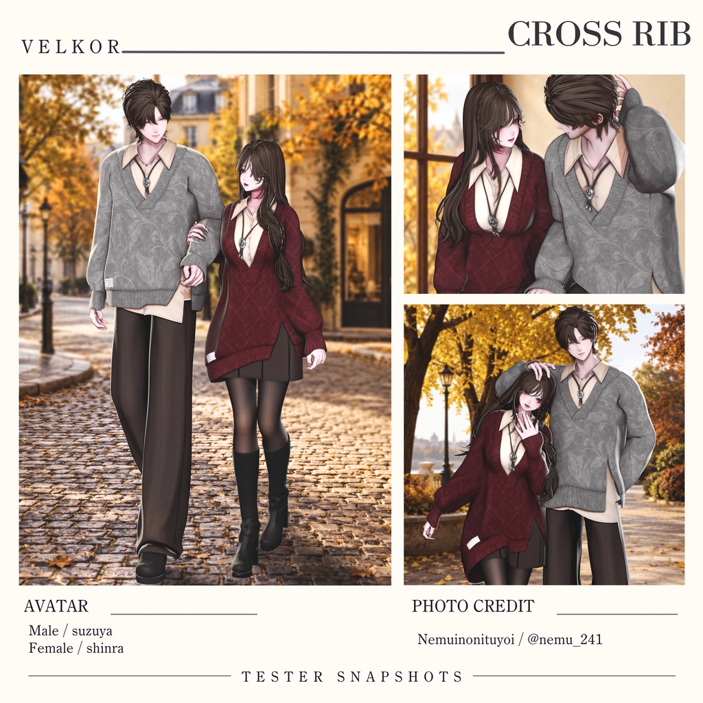 SALE♢CROSS RIB♢