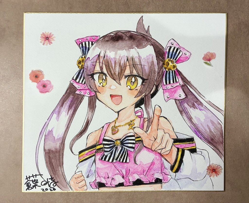 【手書き色紙】的場梨沙（ビビエゴ）