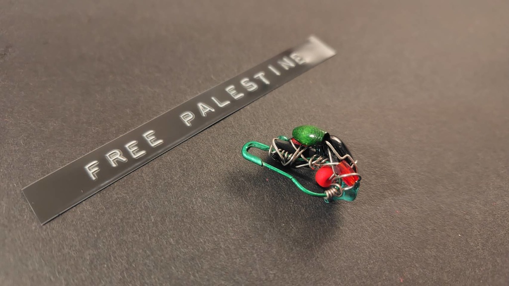 Free Palestine ピン＆ステッカー　No.0001🍉