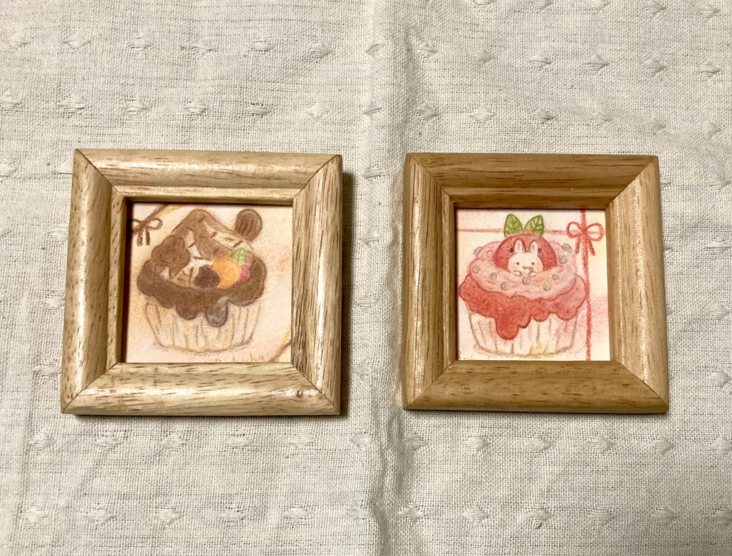 ミニ原画「カップケーキ」