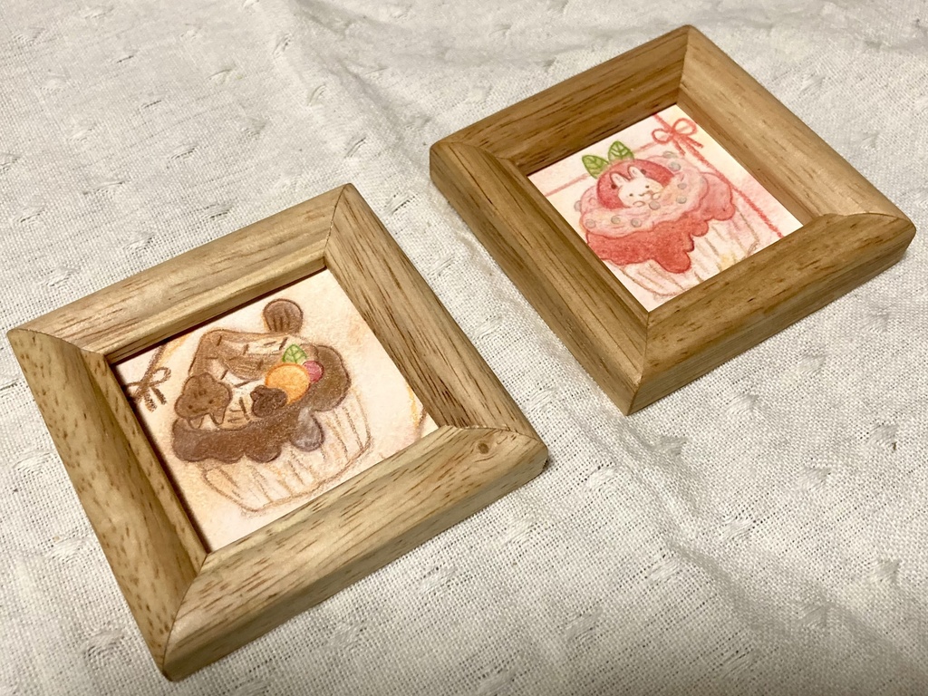 ミニ原画「カップケーキ」