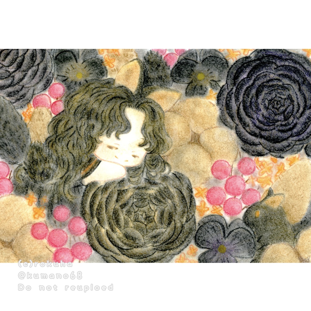 額装原画作品「黒の箱」