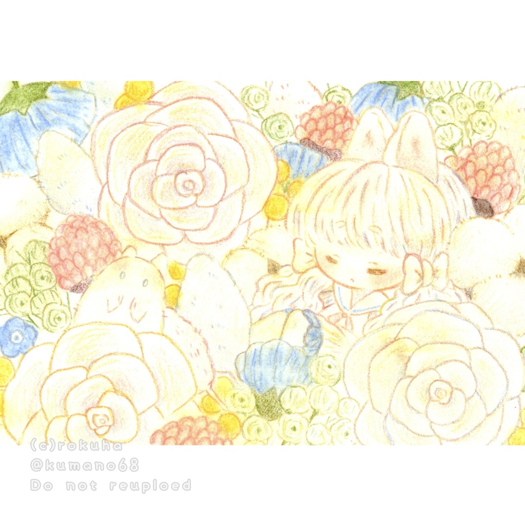 額装原画作品「白の箱」