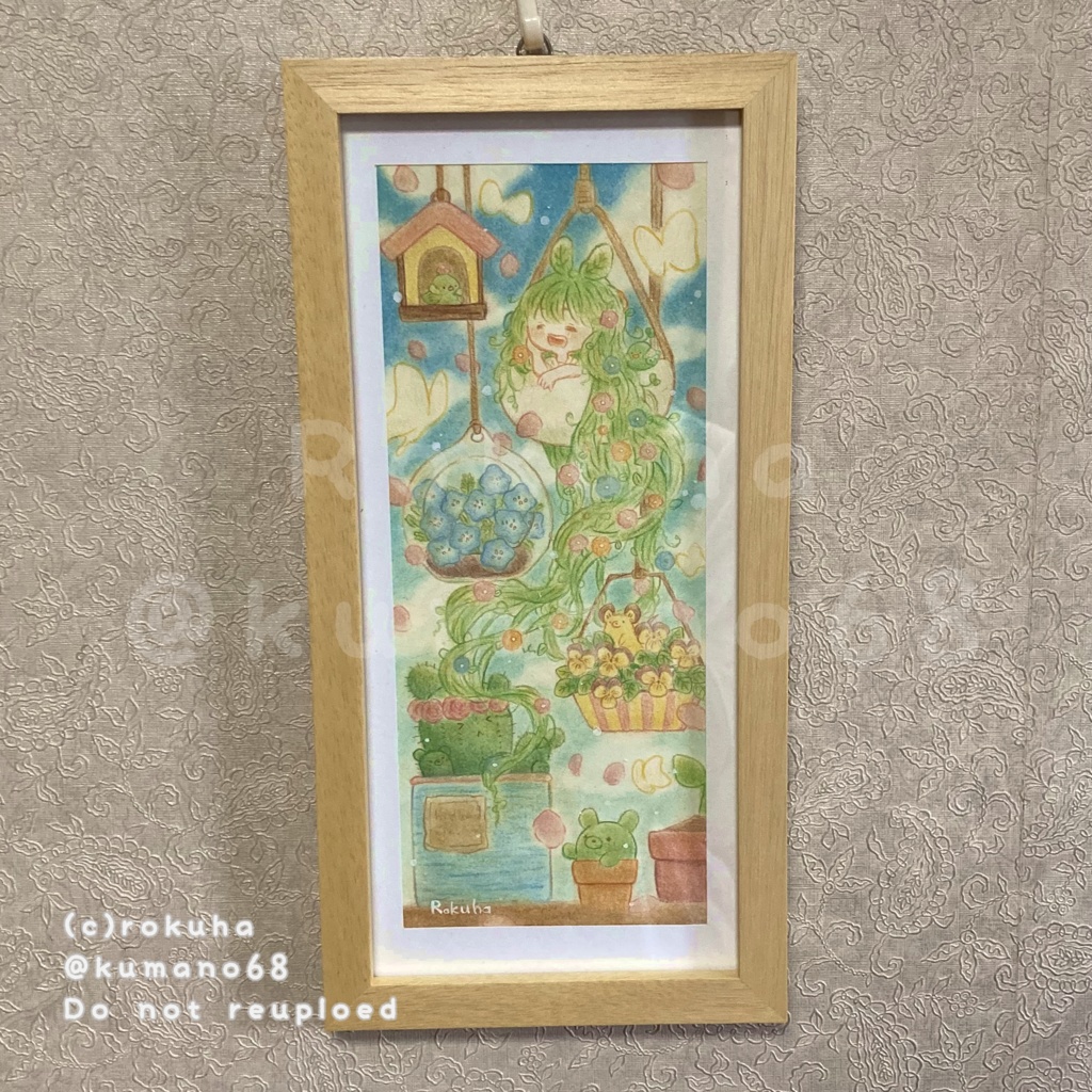 額装原画作品作品「プランツェル」