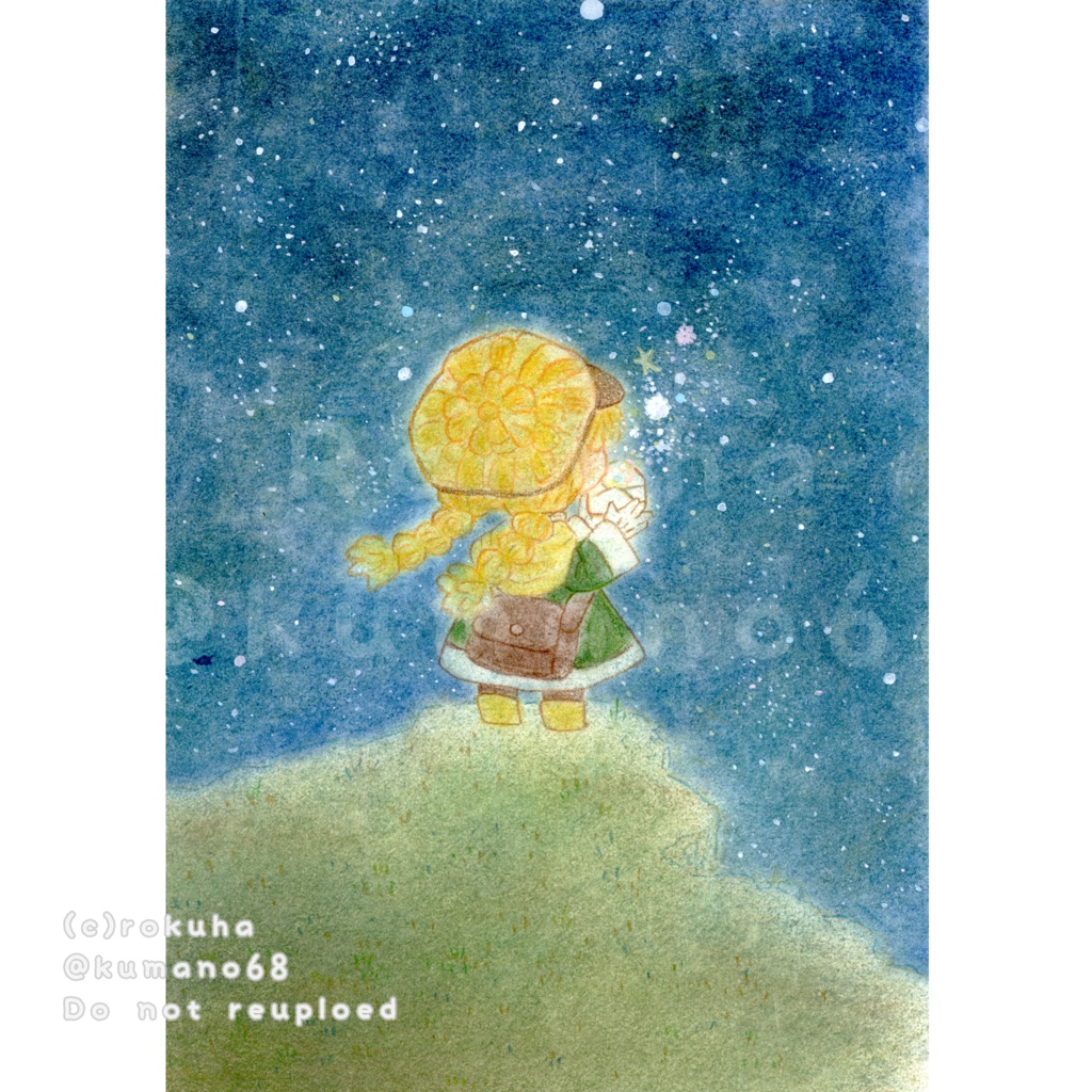 額装原画作品「星の願い」