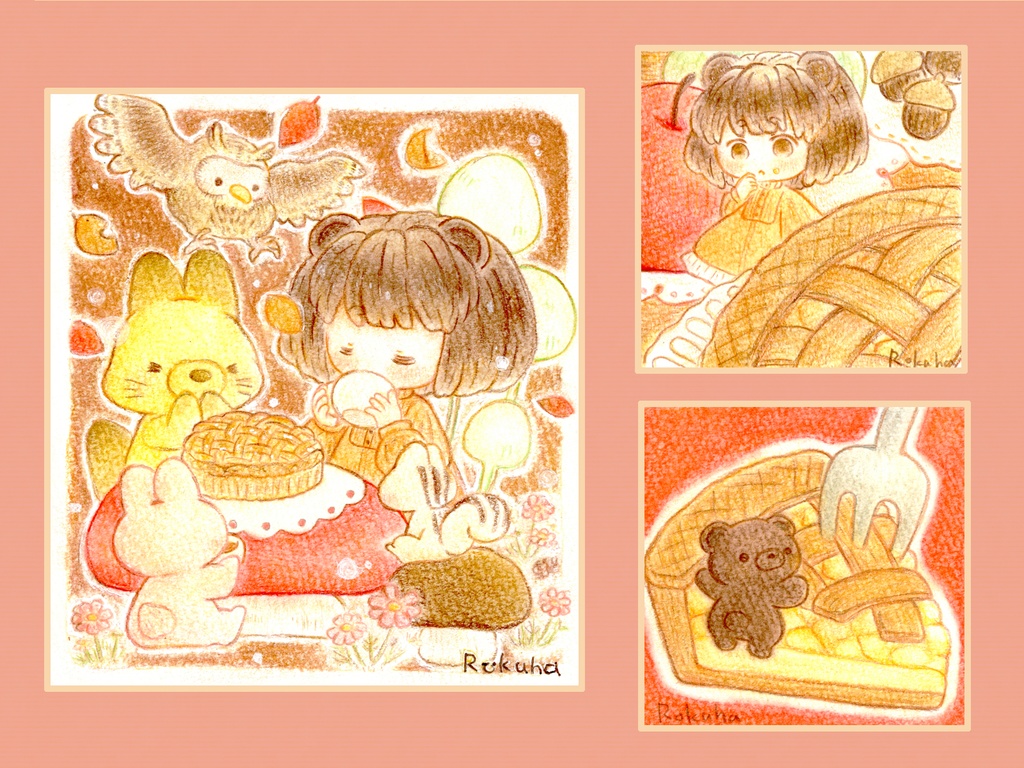 ミニ色紙「秋」