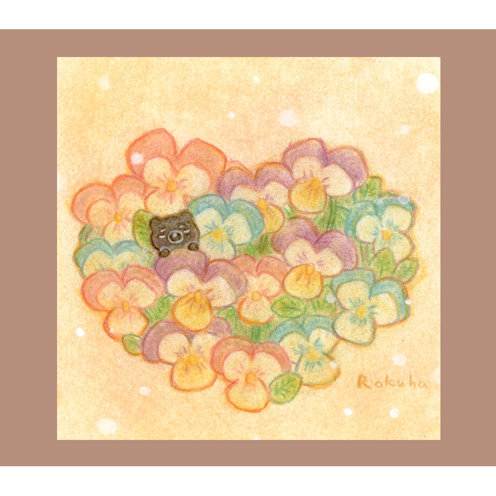 原画「ビオラのなかでおやすみ」