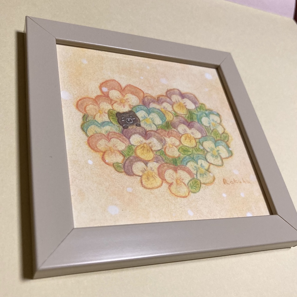 原画「ビオラのなかでおやすみ」