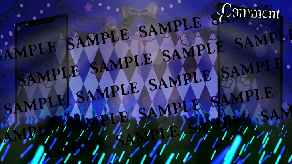 「Penlight Circus」歌枠用ステージ 動く配信背景