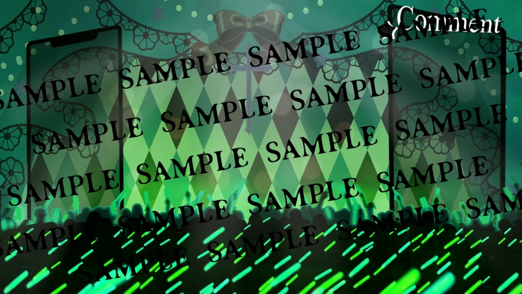 「Penlight Circus」歌枠用ステージ 動く配信背景