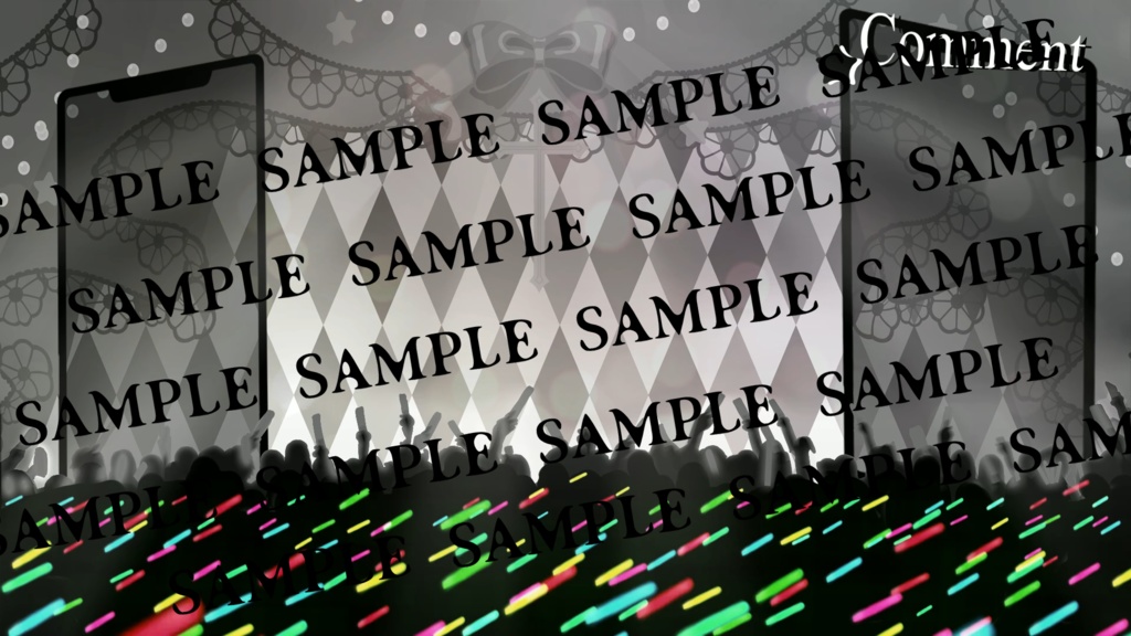 「Penlight Circus」歌枠用ステージ 動く配信背景