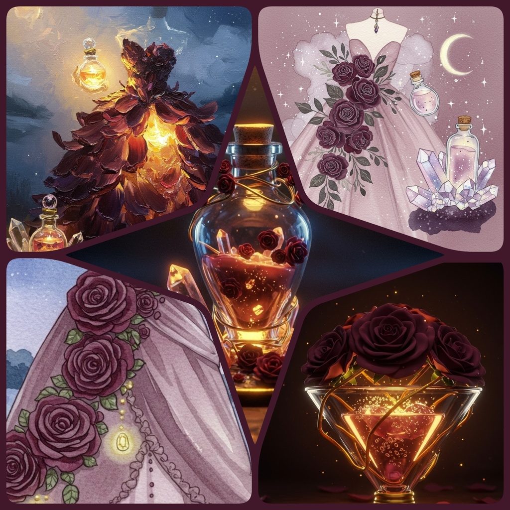 パスケース 昏い薔薇