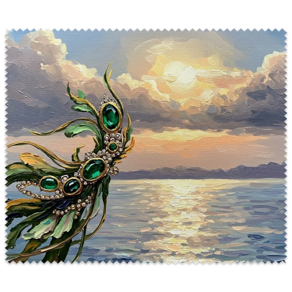 メガネ拭き 海と緑の宝石