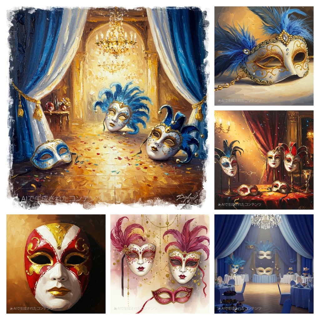 メガネ拭き 仮面舞踏会