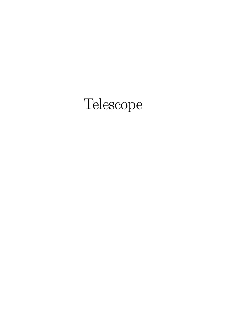 Telescope (DL版)
