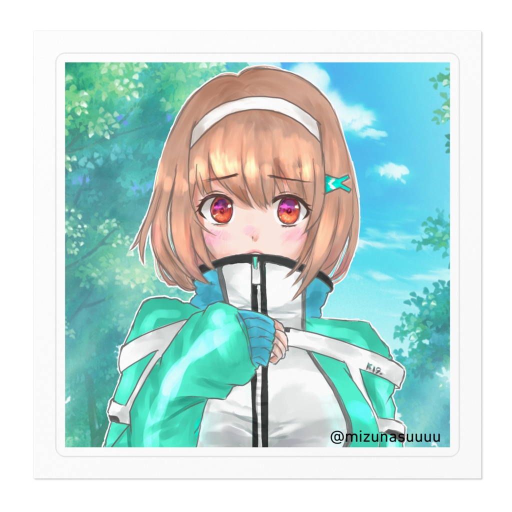 むーあ ステッカー