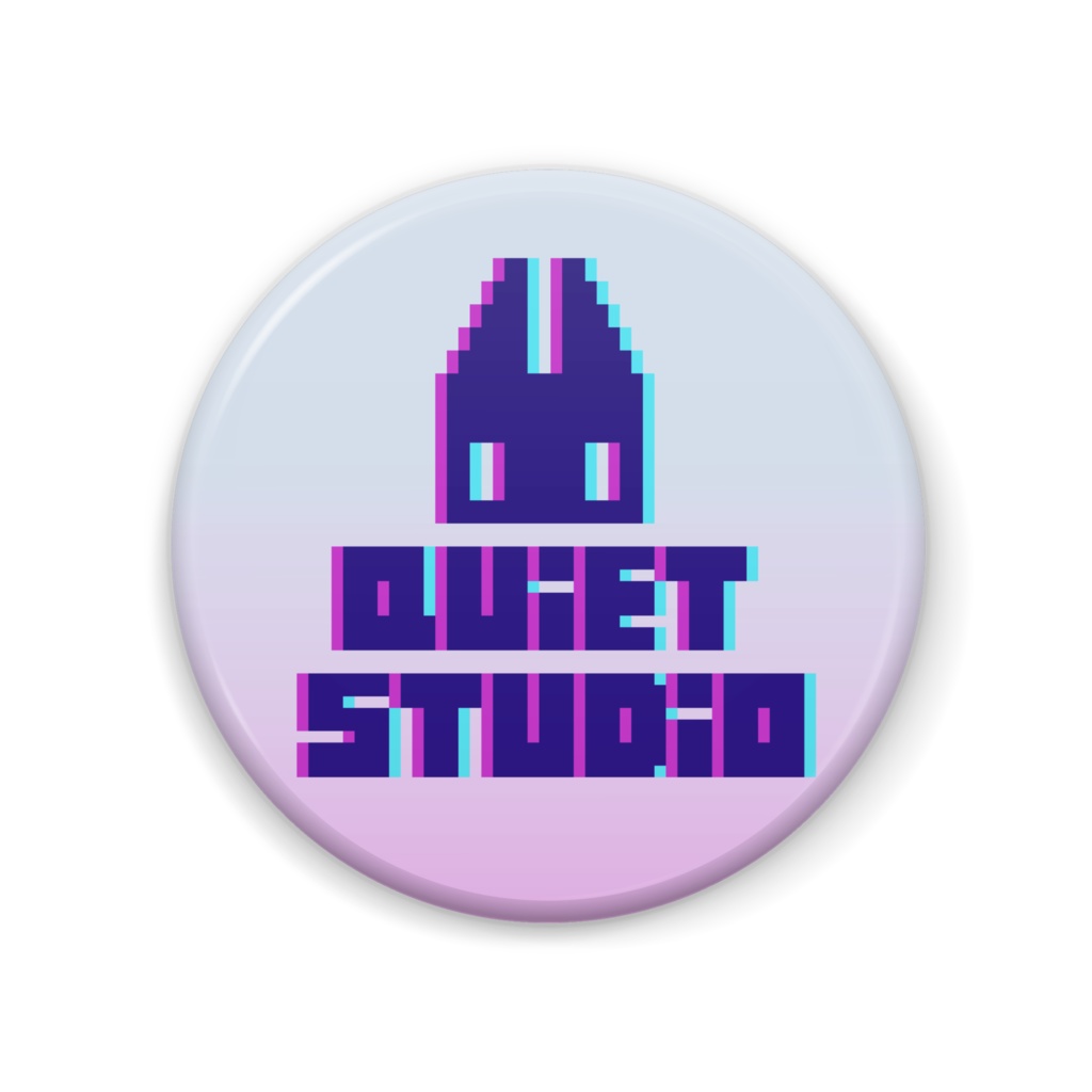 Quiet studio ロゴ缶バッジ