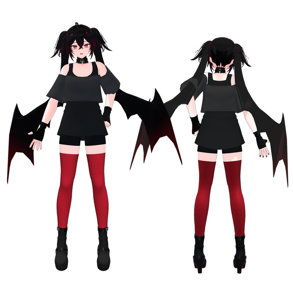 【断罪君&懺悔ちゃん&ノイズ君用衣装】オフショル&タンクトップ