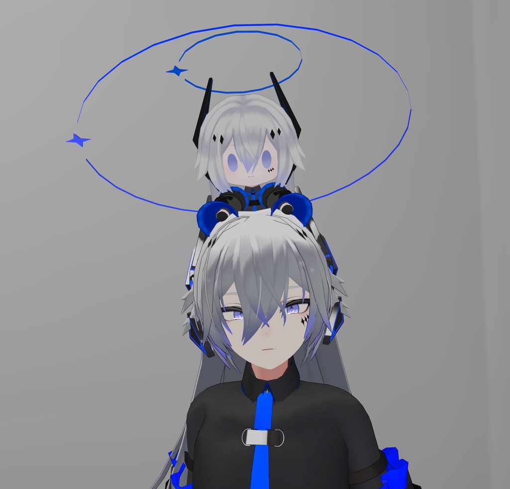 【VRC想定】断罪君&懺悔ちゃん君&ノイズ君ぬいぐるみ