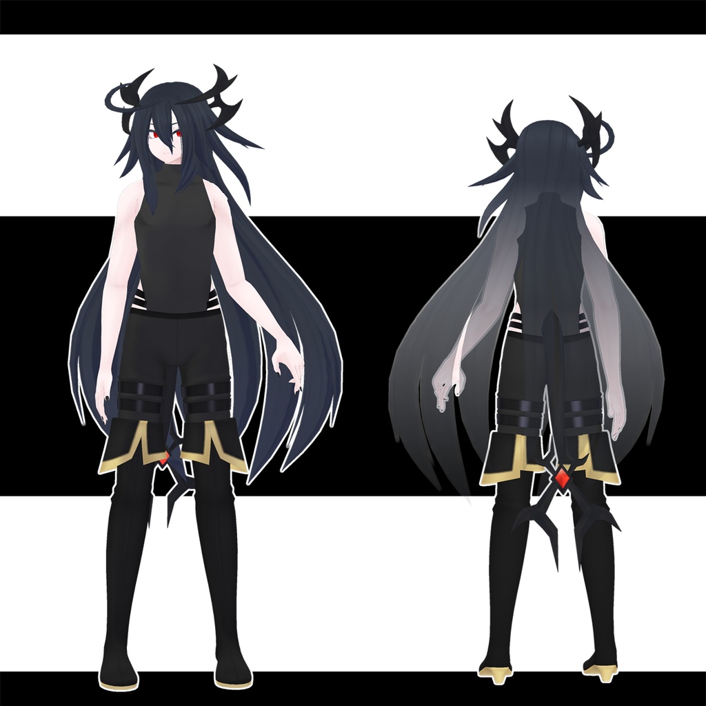 オリジナル3Dモデル「ヒズミ」Ver 1.02