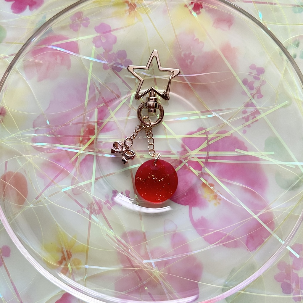 推し色キーホルダー(赤)