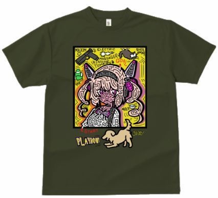 とめる迷路Tシャツ（LLサイズ）