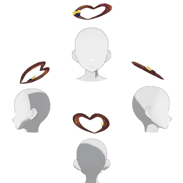 【VRoid】バレンタインチョコレートヘイロー (Valentine's Chocolate Halo)