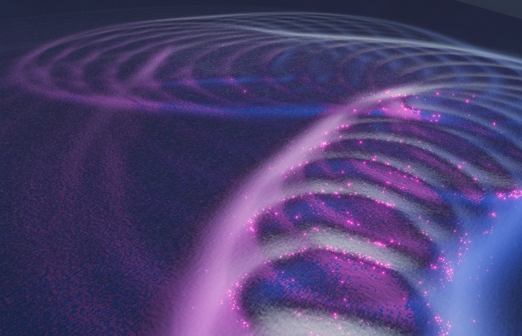 【VRChat】光る海 Interactive Luminous Sea System -DemonShop