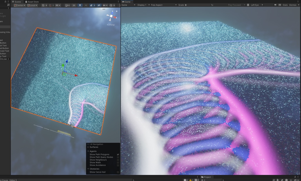 【VRChat】光る海 Interactive Luminous Sea System -DemonShop
