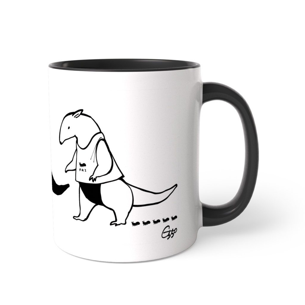 ARI-KUI-MUG(白x黒)