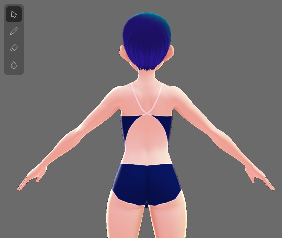 VRoid水着「競スク スーパーフライバック」