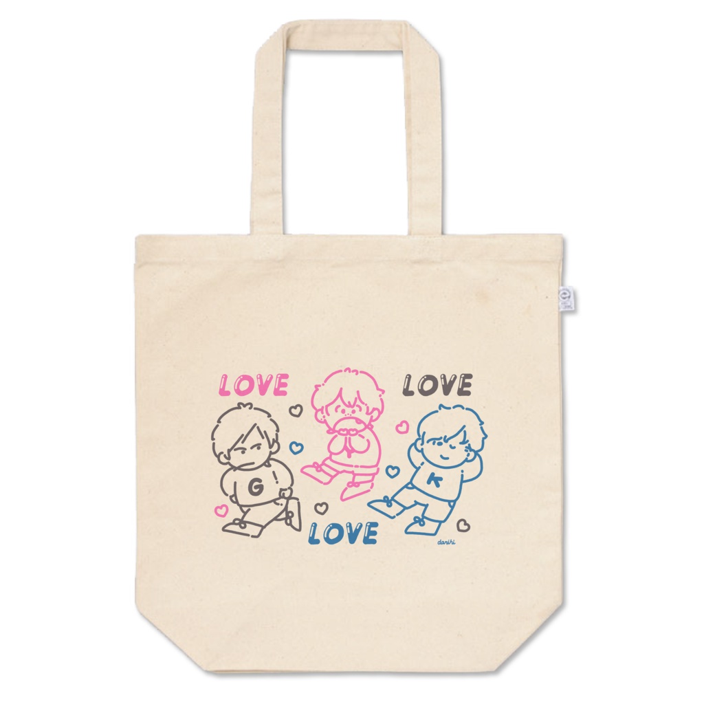 LOVELOVELOVEトートバッグ(B)